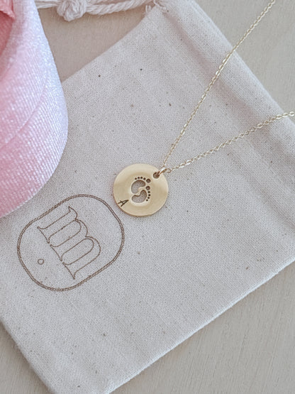 Mini Baby Feet Necklace